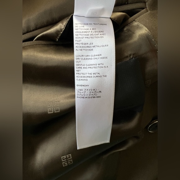 Givenchy U-Lock Wool Twill Blazer - Dark Khaki Green, Pristine Condition - Picture 13 of 13